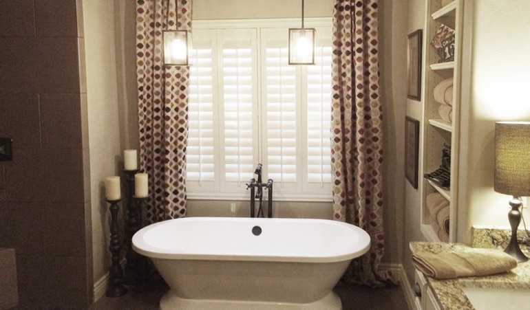 Polywood Shutters in Denver Bathroom